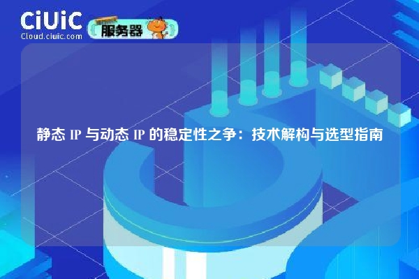 静态 IP 与动态 IP 的稳定性之争：技术解构与选型指南