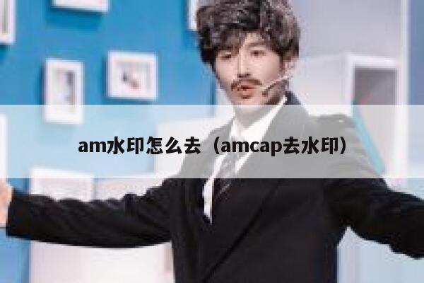 am水印怎么去（amcap去水印）