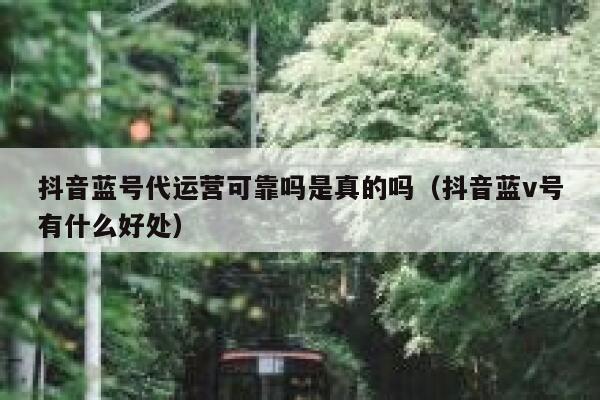 抖音蓝号代运营可靠吗是真的吗（抖音蓝v号有什么好处）