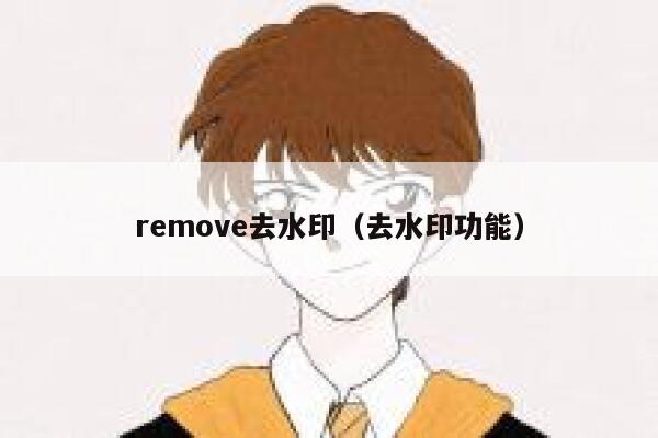 remove去水印（去水印功能）