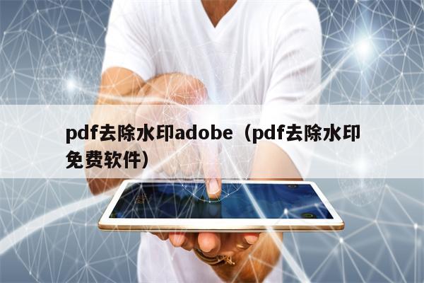 pdf去除水印adobe（pdf去除水印免费软件）