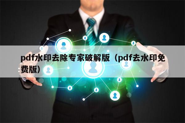 pdf水印去除专家破解版（pdf去水印免费版）