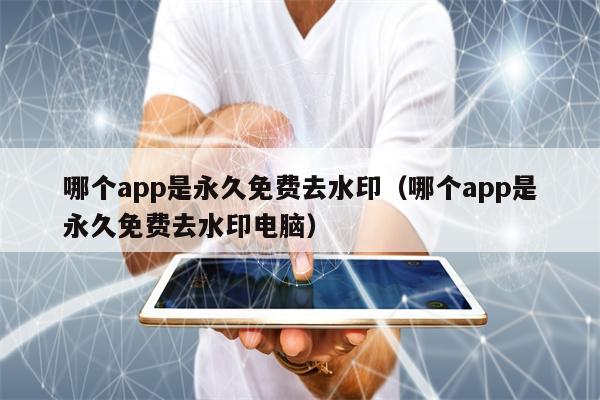 哪个app是永久免费去水印（哪个app是永久免费去水印电脑）