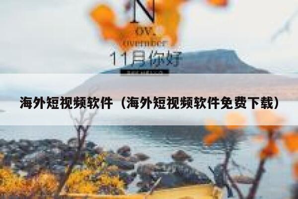 海外短视频软件（海外短视频软件免费下载）