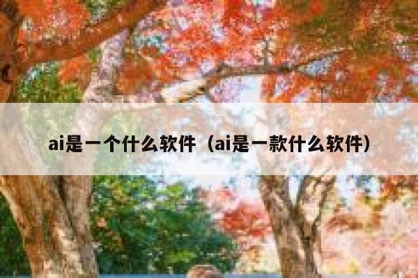 ai是一个什么软件（ai是一款什么软件）