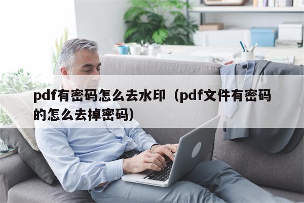 pdf有密码怎么去水印（pdf文件有密码的怎么去掉密码）