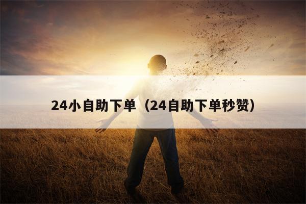 24小自助下单（24自助下单秒赞）