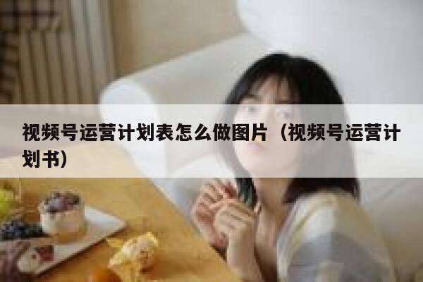 视频号运营计划表怎么做图片（视频号运营计划书）