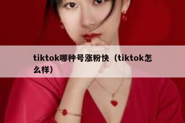 tiktok哪种号涨粉快（tiktok怎么样）