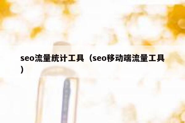 seo流量统计工具（seo移动端流量工具）