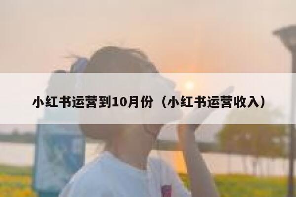 小红书运营到10月份（小红书运营收入）