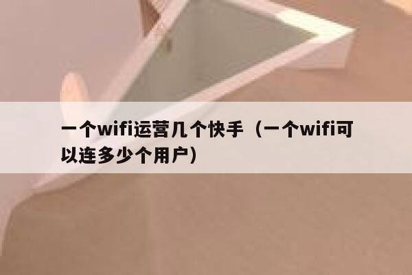 一个wifi运营几个快手（一个wifi可以连多少个用户）