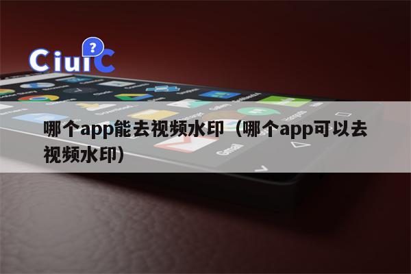 哪个app能去视频水印（哪个app可以去视频水印）