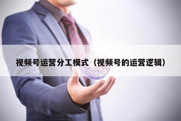 视频号运营分工模式（视频号的运营逻辑）