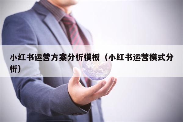 小红书运营方案分析模板（小红书运营模式分析）