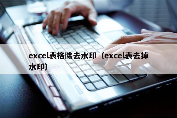 excel表格除去水印（excel表去掉水印）