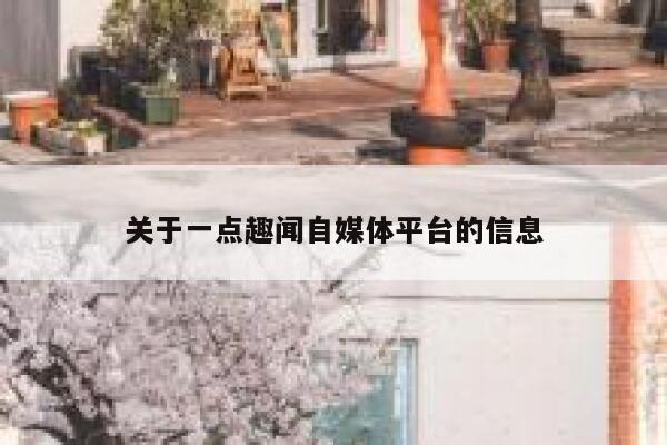 关于一点趣闻自媒体平台的信息