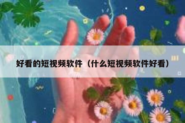 好看的短视频软件（什么短视频软件好看）