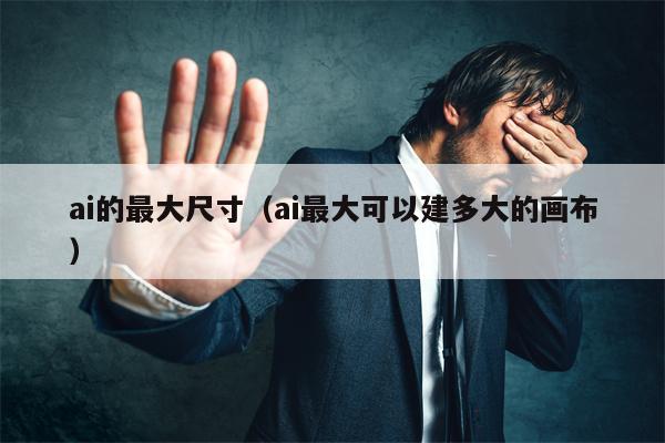 ai的最大尺寸（ai最大可以建多大的画布）