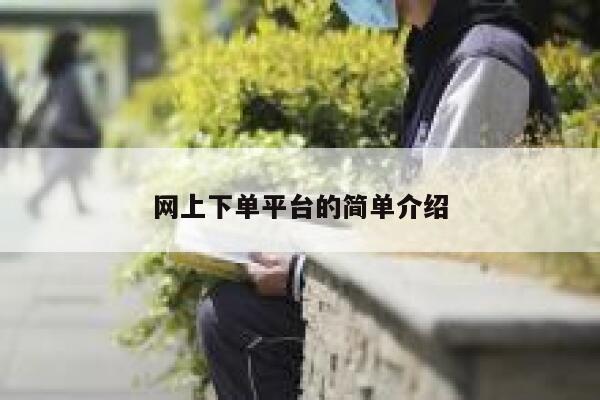 网上下单平台的简单介绍