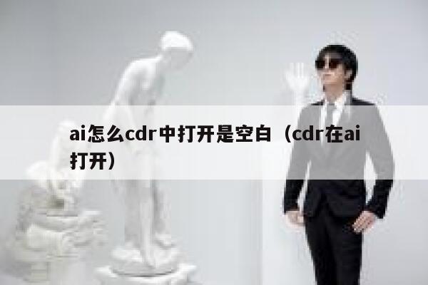 ai怎么cdr中打开是空白（cdr在ai打开）