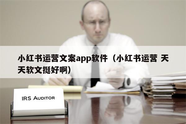 小红书运营文案app软件（小红书运营 天天软文挺好啊）