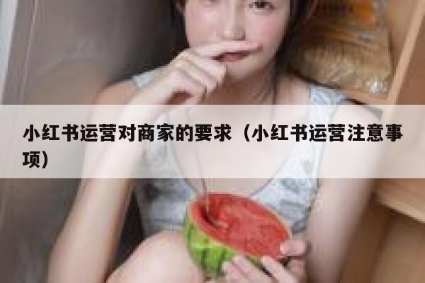 小红书运营对商家的要求（小红书运营注意事项）