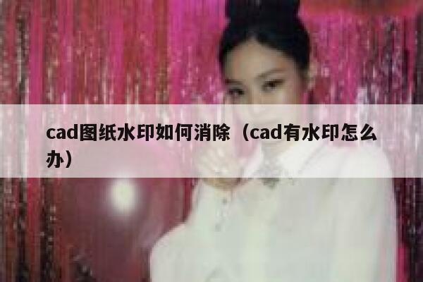 cad图纸水印如何消除（cad有水印怎么办）