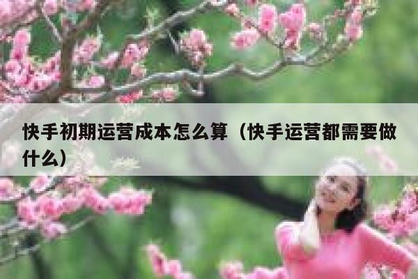 快手初期运营成本怎么算（快手运营都需要做什么）