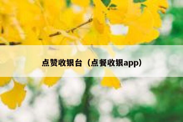 点赞收银台（点餐收银app）