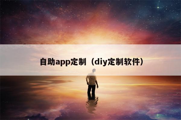 自助app定制（diy定制软件）