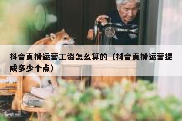 抖音直播运营工资怎么算的（抖音直播运营提成多少个点）