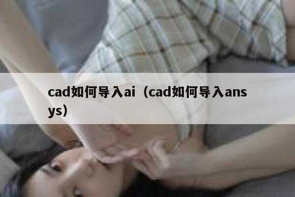 cad如何导入ai（cad如何导入ansys）