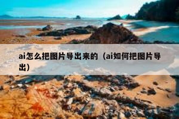 ai怎么把图片导出来的（ai如何把图片导出）