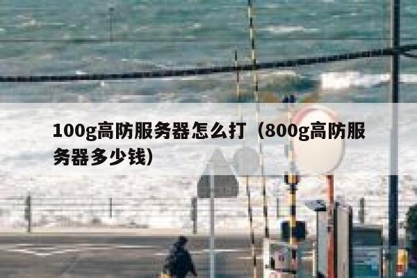 100g高防服务器怎么打（800g高防服务器多少钱）