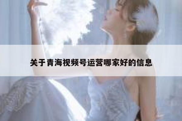 关于青海视频号运营哪家好的信息