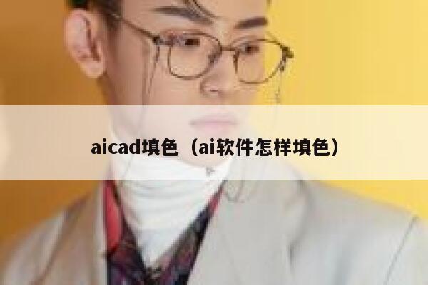 aicad填色（ai软件怎样填色）