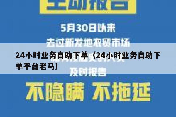 24小时业务自助下单（24小时业务自助下单平台老马）