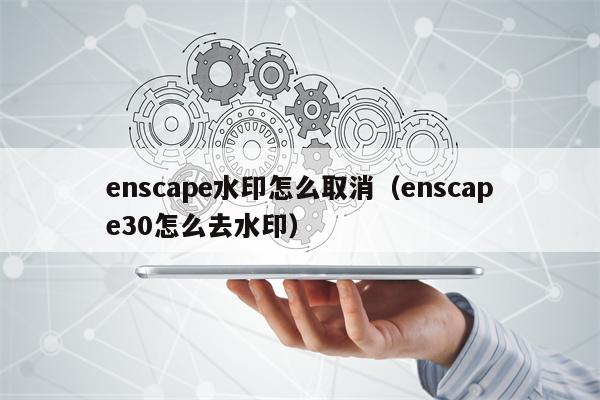 enscape水印怎么取消（enscape30怎么去水印）