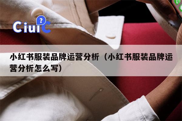 小红书服装品牌运营分析（小红书服装品牌运营分析怎么写）