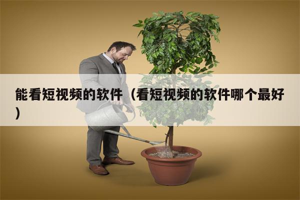 能看短视频的软件（看短视频的软件哪个最好）