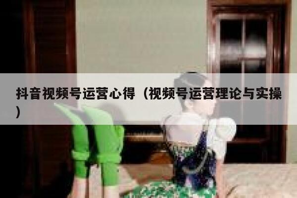 抖音视频号运营心得（视频号运营理论与实操）