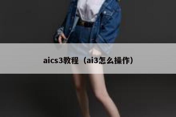 aics3教程（ai3怎么操作）