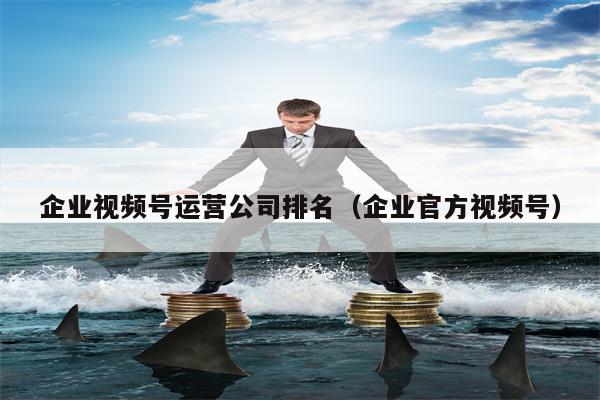 企业视频号运营公司排名（企业官方视频号）