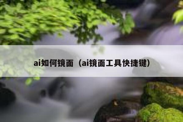 ai如何镜面（ai镜面工具快捷键）